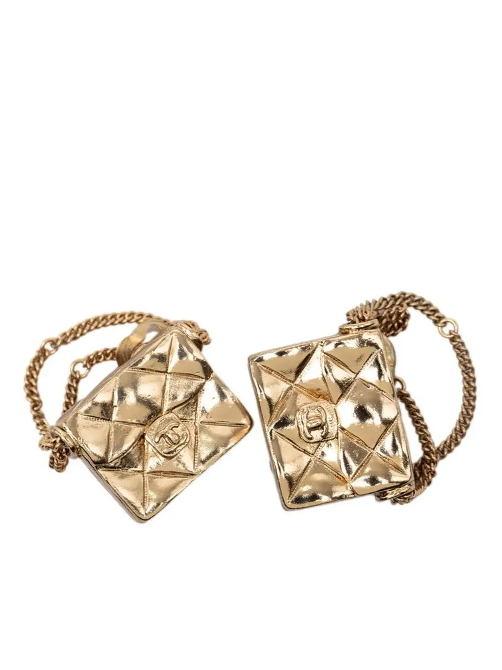 Chanel Cc Logo Clip-On Earrings Metal #287742C96B